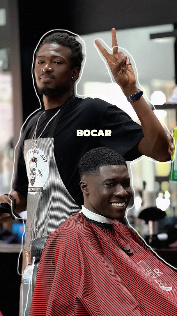 Bocar, coiffeur chez 221 Sen Barber